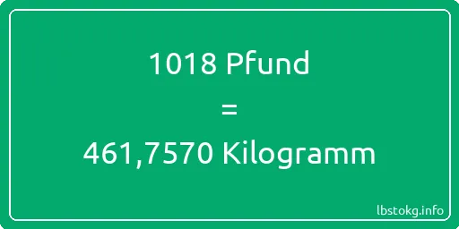 1018 lbs bis kg - 1018 Pfund bis Kilogramm