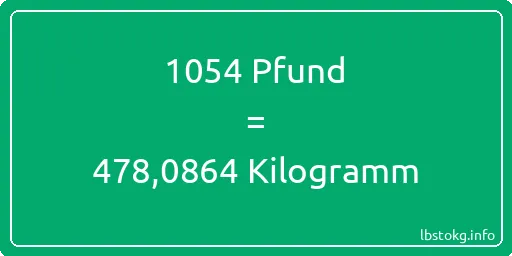 1054 lbs bis kg - 1054 Pfund bis Kilogramm