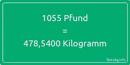 1055 lbs bis kg - 1055 Pfund bis Kilogramm