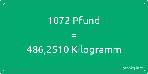 1072 lbs bis kg - 1072 Pfund bis Kilogramm