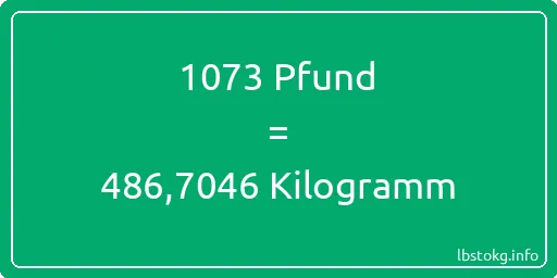 1073 lbs bis kg - 1073 Pfund bis Kilogramm