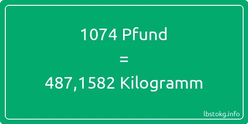 1074 lbs bis kg - 1074 Pfund bis Kilogramm