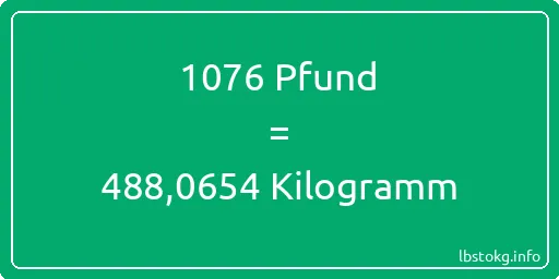 1076 lbs bis kg - 1076 Pfund bis Kilogramm