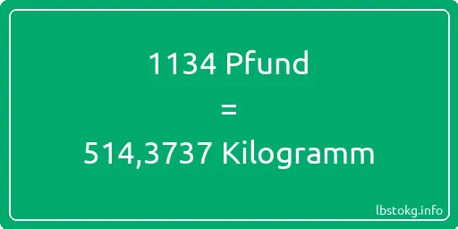 1134 lbs bis kg - 1134 Pfund bis Kilogramm