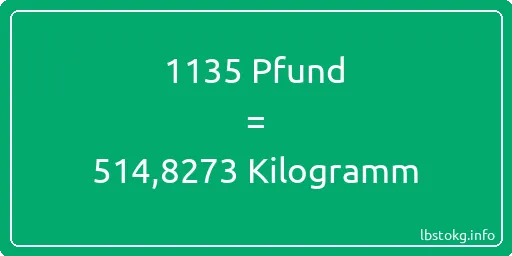 1135 lbs bis kg - 1135 Pfund bis Kilogramm