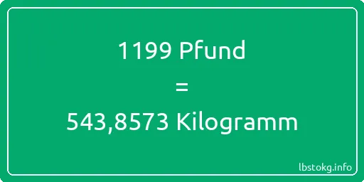 1199 lbs bis kg - 1199 Pfund bis Kilogramm