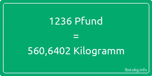 1236 lbs bis kg - 1236 Pfund bis Kilogramm