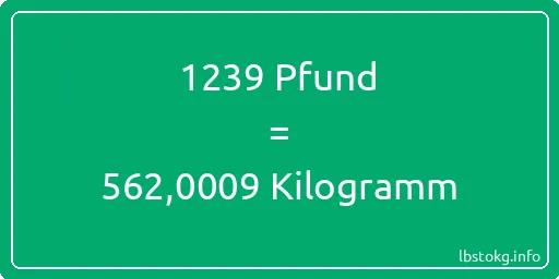 1239 lbs bis kg - 1239 Pfund bis Kilogramm