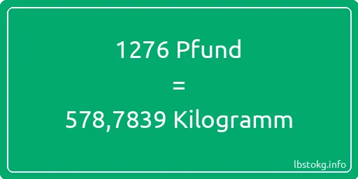 1276 lbs bis kg - 1276 Pfund bis Kilogramm