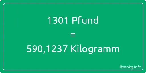 1301 lbs bis kg - 1301 Pfund bis Kilogramm