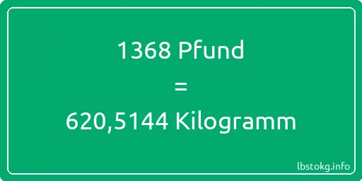 1368 lbs bis kg - 1368 Pfund bis Kilogramm