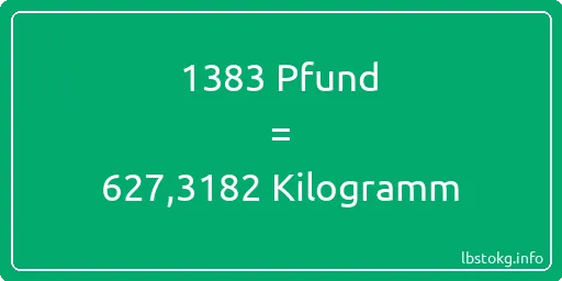 1383 lbs bis kg - 1383 Pfund bis Kilogramm