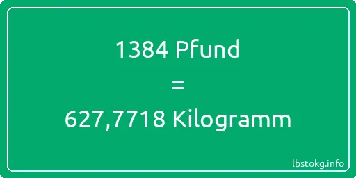 1384 lbs bis kg - 1384 Pfund bis Kilogramm