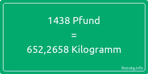 1438 lbs bis kg - 1438 Pfund bis Kilogramm