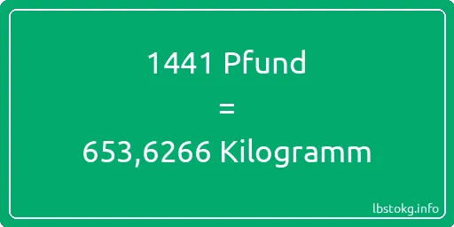 1441 lbs bis kg - 1441 Pfund bis Kilogramm