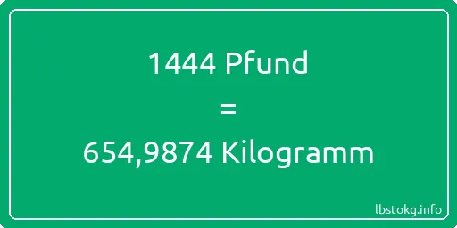 1444 lbs bis kg - 1444 Pfund bis Kilogramm