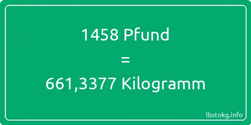 1458 lbs bis kg - 1458 Pfund bis Kilogramm