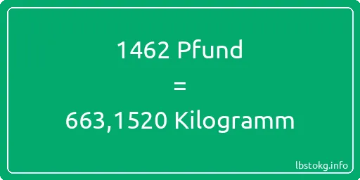 1462 lbs bis kg - 1462 Pfund bis Kilogramm