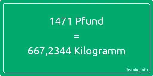 1471 lbs bis kg - 1471 Pfund bis Kilogramm