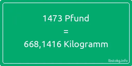 1473 lbs bis kg - 1473 Pfund bis Kilogramm