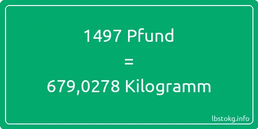 1497 lbs bis kg - 1497 Pfund bis Kilogramm