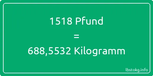 1518 lbs bis kg - 1518 Pfund bis Kilogramm