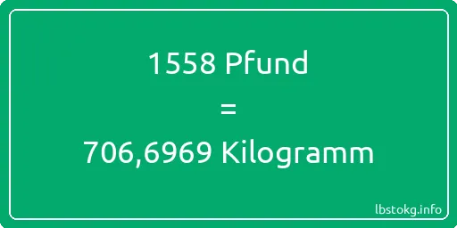 1558 lbs bis kg - 1558 Pfund bis Kilogramm