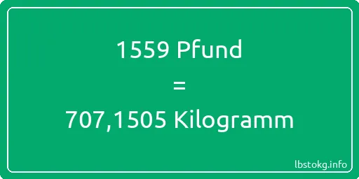 1559 lbs bis kg - 1559 Pfund bis Kilogramm