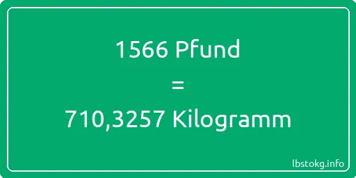 1566 lbs bis kg - 1566 Pfund bis Kilogramm