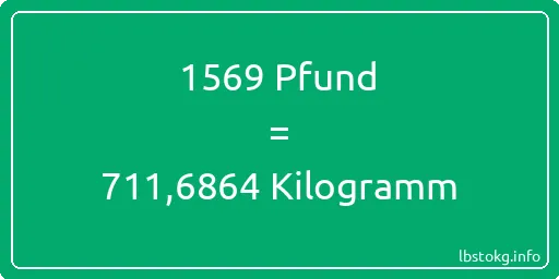 1569 lbs bis kg - 1569 Pfund bis Kilogramm