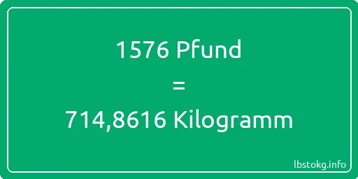 1576 lbs bis kg - 1576 Pfund bis Kilogramm