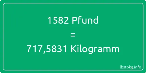 1582 lbs bis kg - 1582 Pfund bis Kilogramm