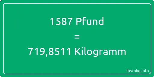 1587 lbs bis kg - 1587 Pfund bis Kilogramm