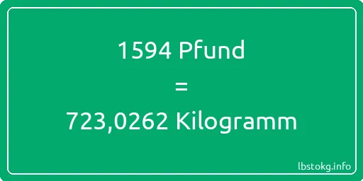 1594 lbs bis kg - 1594 Pfund bis Kilogramm