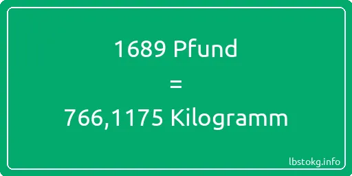 1689 lbs bis kg - 1689 Pfund bis Kilogramm