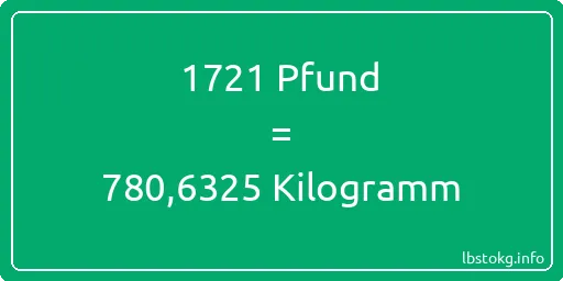 1721 lbs bis kg - 1721 Pfund bis Kilogramm