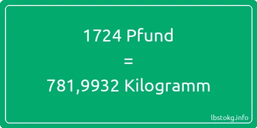 1724 lbs bis kg - 1724 Pfund bis Kilogramm