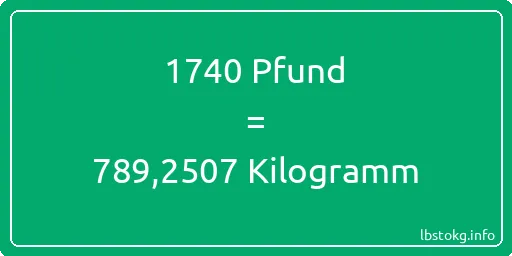 1740 lbs bis kg - 1740 Pfund bis Kilogramm