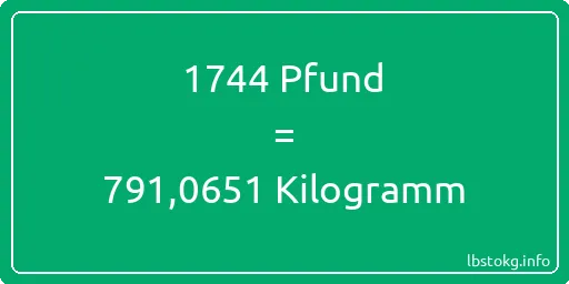 1744 lbs bis kg - 1744 Pfund bis Kilogramm