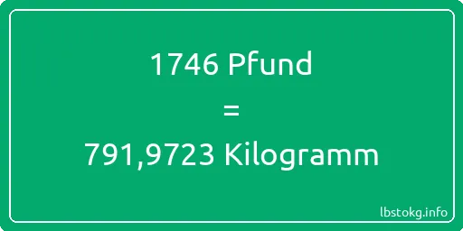 1746 lbs bis kg - 1746 Pfund bis Kilogramm