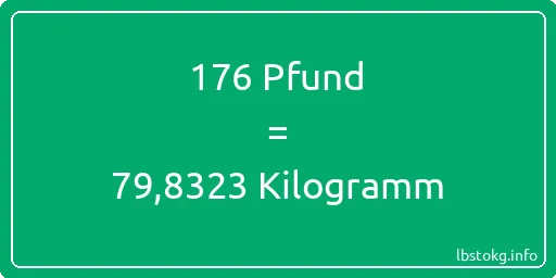 176 lbs bis kg - 176 Pfund bis Kilogramm