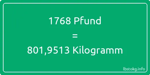 1768 lbs bis kg - 1768 Pfund bis Kilogramm