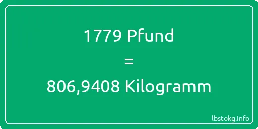 1779 lbs bis kg - 1779 Pfund bis Kilogramm