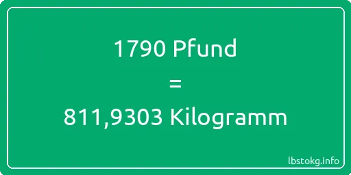 1790 lbs bis kg - 1790 Pfund bis Kilogramm