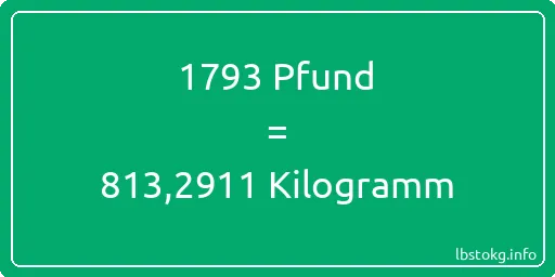 1793 lbs bis kg - 1793 Pfund bis Kilogramm