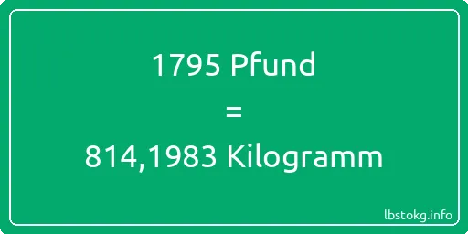 1795 lbs bis kg - 1795 Pfund bis Kilogramm