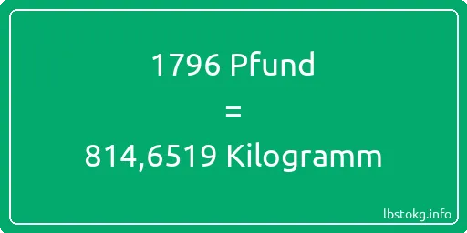 1796 lbs bis kg - 1796 Pfund bis Kilogramm