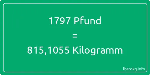 1797 lbs bis kg - 1797 Pfund bis Kilogramm