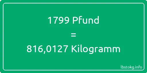 1799 lbs bis kg - 1799 Pfund bis Kilogramm