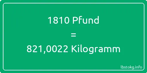 1810 lbs bis kg - 1810 Pfund bis Kilogramm